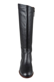 Pheodora Leather Knee Boot – Black