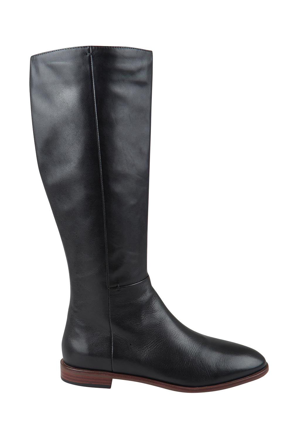 Pheodora Leather Knee Boot – Black