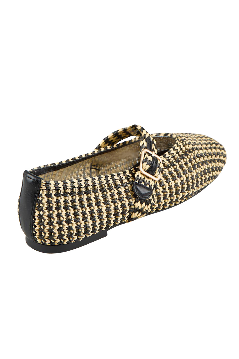 Product shot of the Santalum Flat - Black in colour Black, from the back