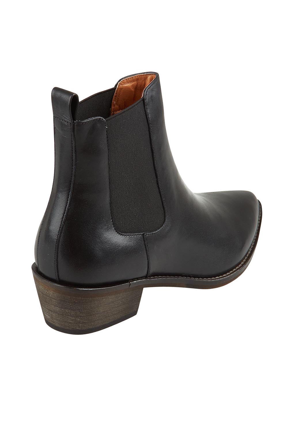 Zenar Leather Ankle Boot - Black