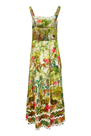 Product shot of the Cecilla Strappy Dress in colour Print, from the back