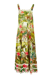 Product shot of the Cecilla Strappy Dress in colour Print, from the front