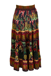 Product shot of the Amazonia Skirt in colour Amazonia, from the back