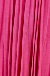 Product shot of the Lux Crushed Maxi Skirt in colour Hotpink (Pink), detail