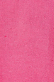 Product shot of the Linen Blend Solid Shift Dress in colour Hotpink (Pink), detail
