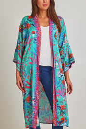 Preloved Marina Long Kimono - Print