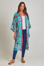 Preloved Marina Long Kimono - Print