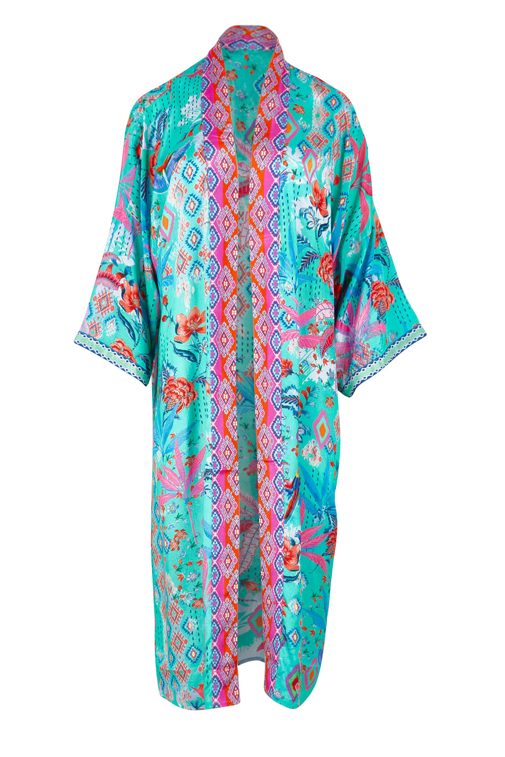 Preloved Marina Long Kimono - Print