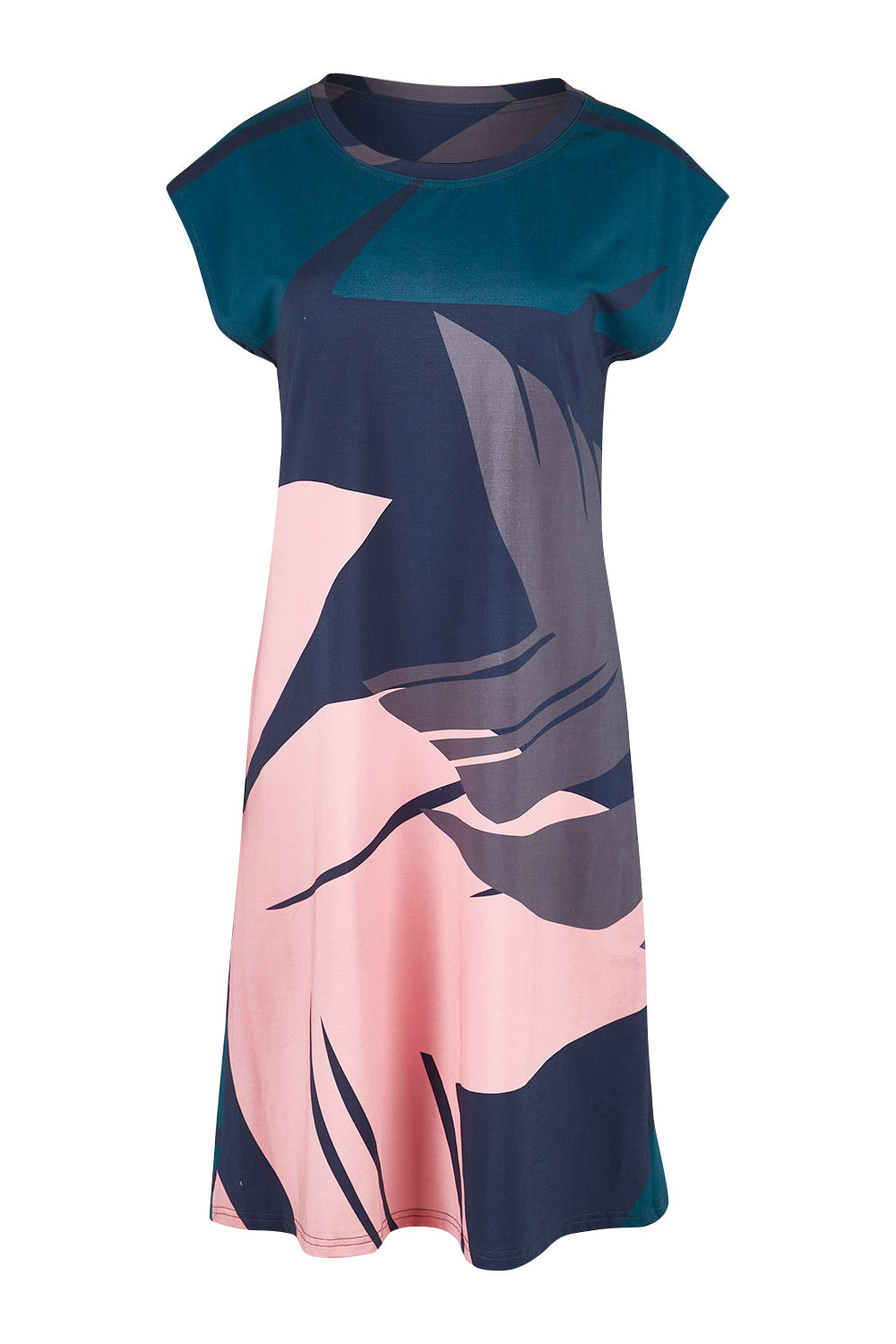 Product shot of the Bobby Dress in colour Pink (Blue), from the front