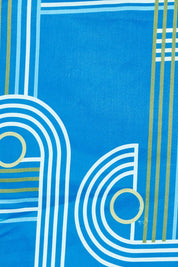 Product shot of the Tilly Cotton Top in colour Blue (Blue), from the front