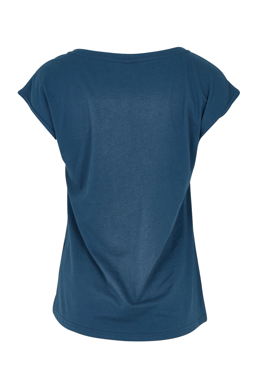 Product shot of the Bobby Cotton Top in colour Articblue (Blue), from the back