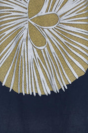 Product shot of the Bobby Top - Navy in colour Navy, showing detail