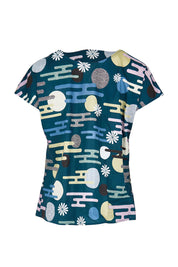 Product shot of the Tilly Top - Cloudblue in colour Cloudblue, from the back