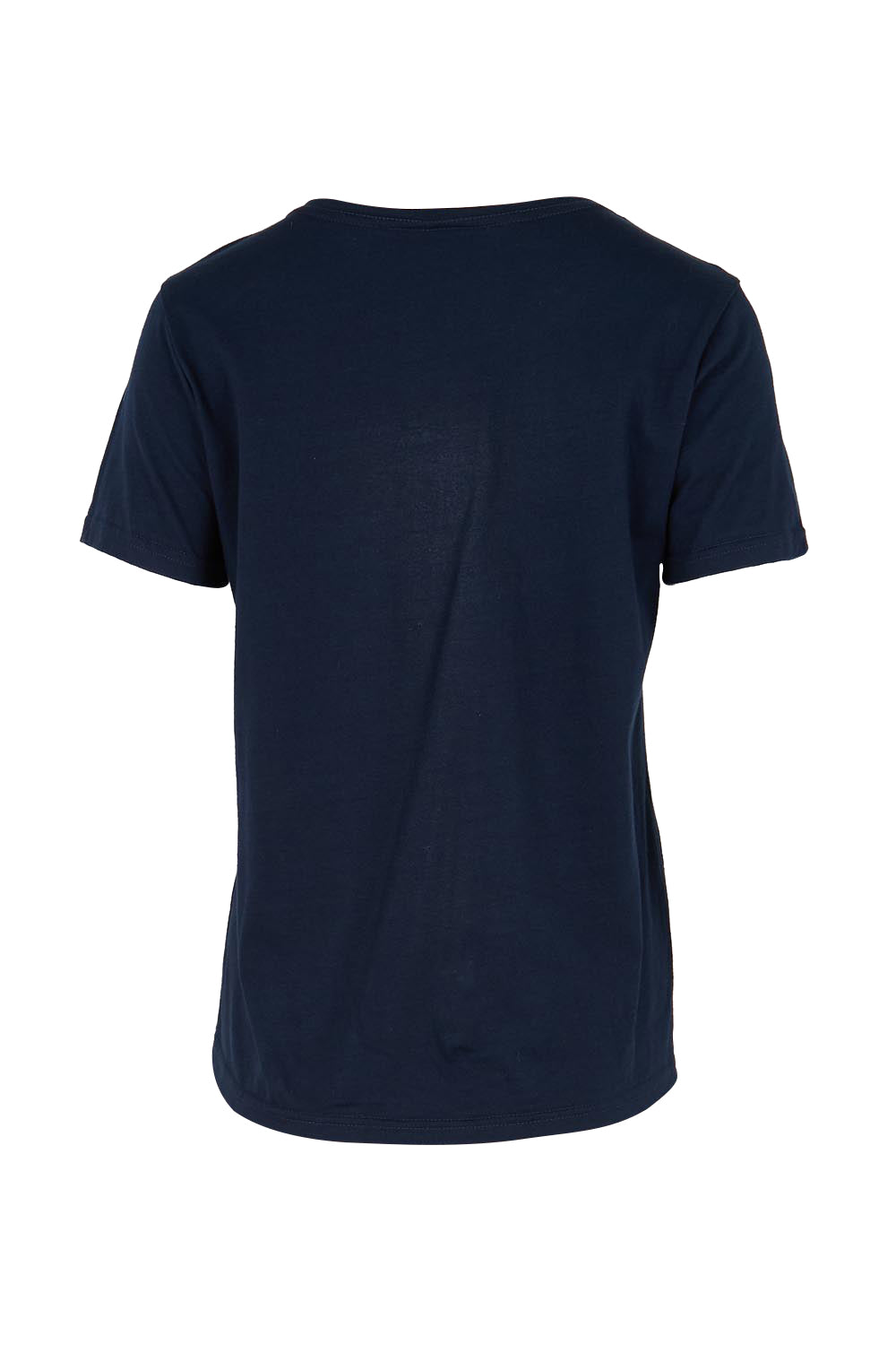 Product shot of the Girlfriend Tee - Navy in colour Navy, from the back