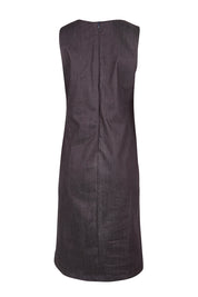 Product shot of the Susanne Denim Dress - Denimindigo in colour Denimindigo, from the back