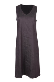 Product shot of the Susanne Denim Dress - Denimindigo in colour Denimindigo, from the front