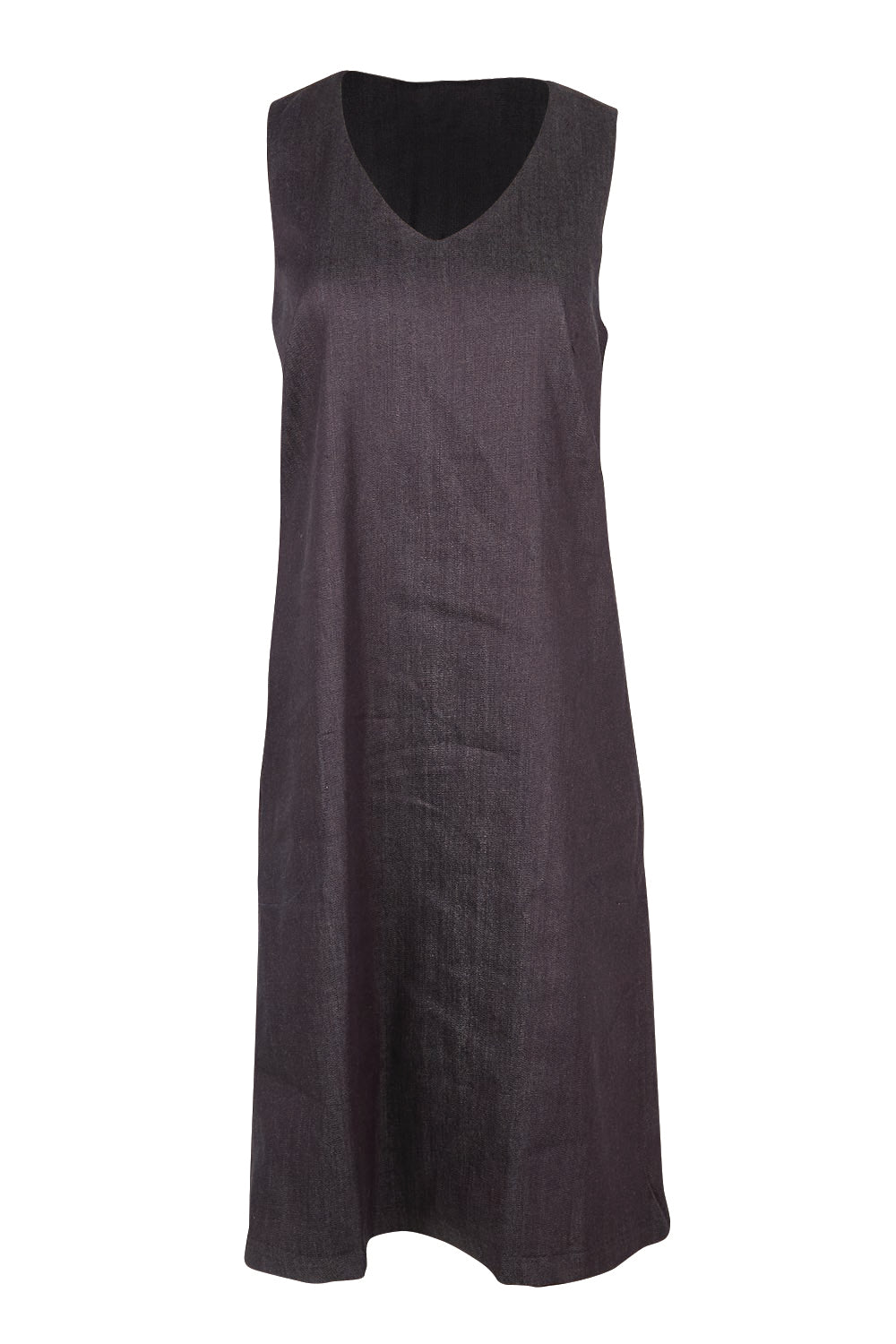 Product shot of the Susanne Denim Dress - Denimindigo in colour Denimindigo, from the front