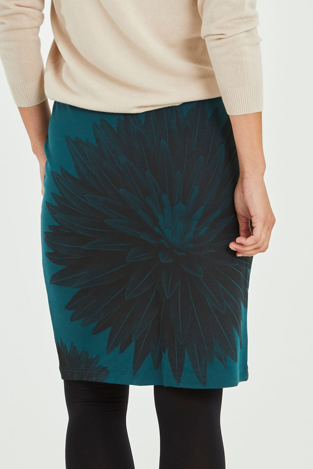 Preloved Carrie Evergreen Skirt - Teal