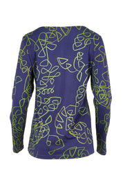 Boat Neck Cotton Long Sleeve Tee – Bluegreen