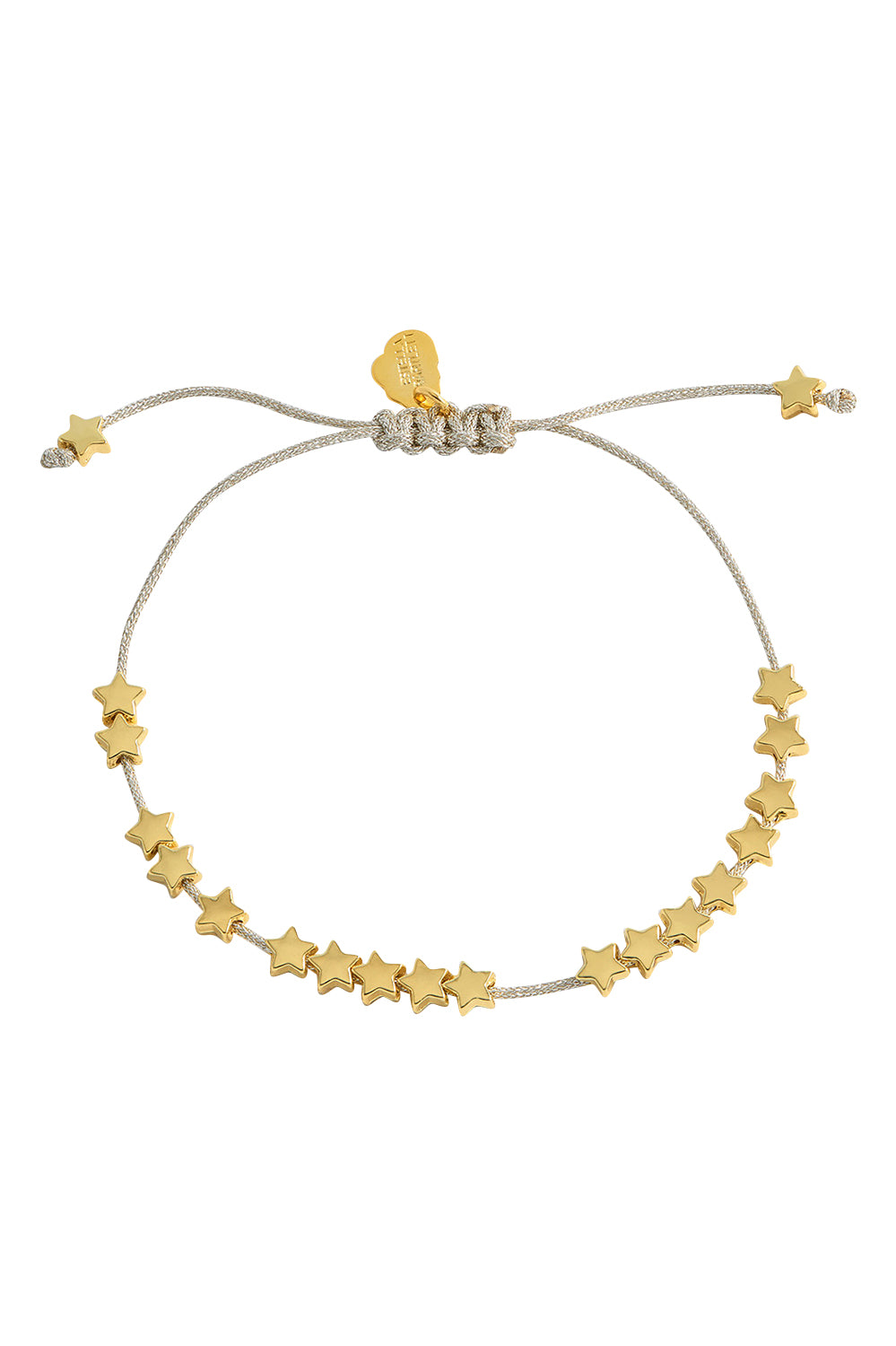 Product shot of the Stars So Bright Bracelet in colour Silvergold (Metallics), from the front