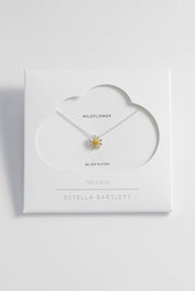 Product shot of the Wildflower Necklace in colour Silver (Metallics), detail