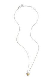 Product shot of the Wildflower Necklace in colour Silver (Metallics), from the front