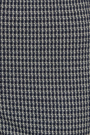Product shot of the Pic Of The Bunch Straight Trouser in colour Steelcheck (Black), detail