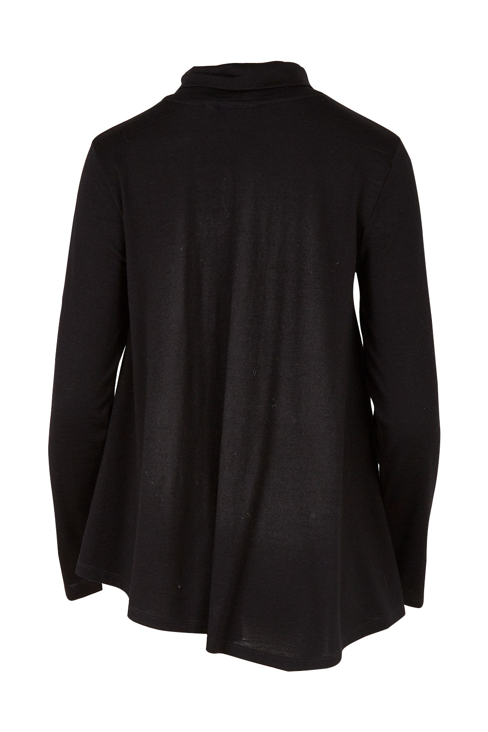 Product shot of the Licence To Swing Merino Jumper in colour Black (Black), from the back