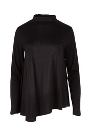 Product shot of the Licence To Swing Merino Jumper in colour Black (Black), from the front
