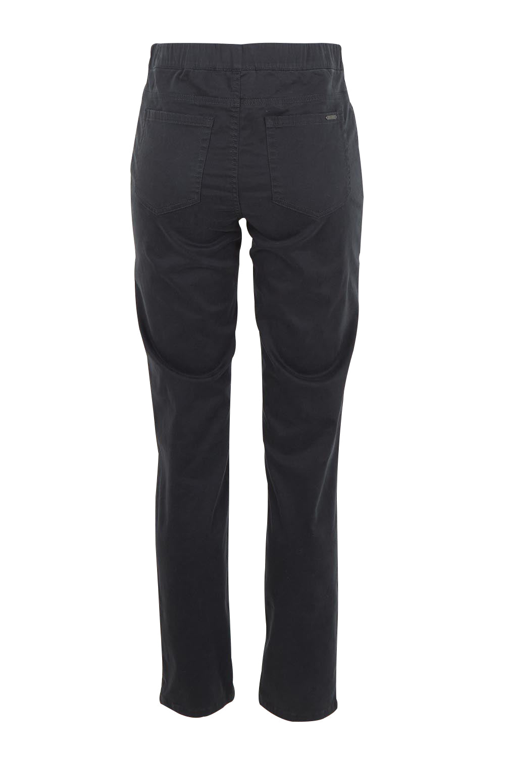 Product shot of the Holey Moleskin Trouser in colour Indigo (Blue), from the back