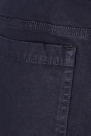 Product shot of the Holey Moleskin Trouser in colour Midnight (Blue), detail