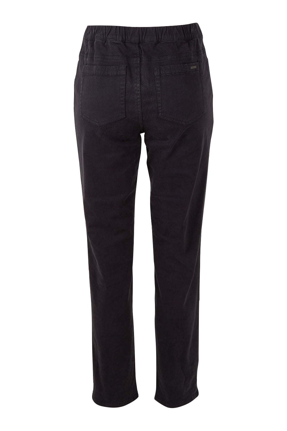 Product shot of the Holey Moleskin Trouser in colour Truenavy (Blue), from the back
