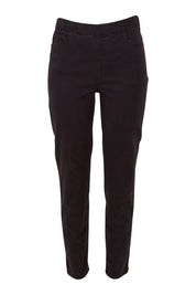 Product shot of the Holey Moleskin Trouser in colour Truenavy (Blue), from the front