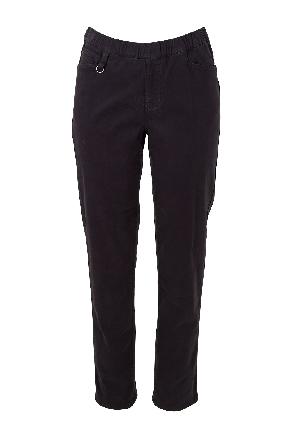 Product shot of the Holey Moleskin Trouser in colour Truenavy (Blue), from the front