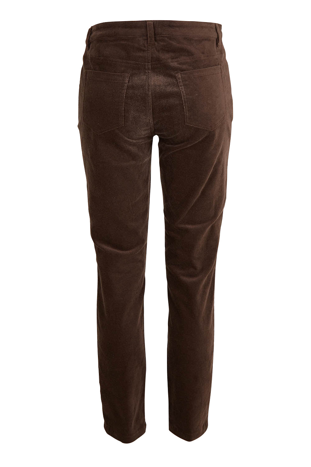 Product shot of the Of Your Own Accord Jean in colour Chocolate, from the back