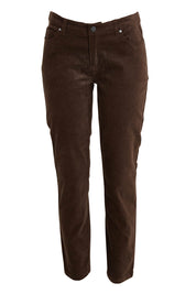 Product shot of the Of Your Own Accord Jean in colour Chocolate, from the front