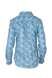 Product shot of the All Class Shirt in colour Water (Blue), from the back