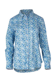 Product shot of the All Class Shirt in colour Water (Blue), from the front