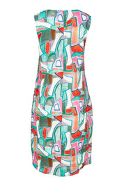 Product shot of the Sunin colourSational Linen Dress - Fusion, from the back