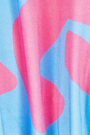 Product shot of the Its A Stunner Dress in colour Duo (Blue), detail