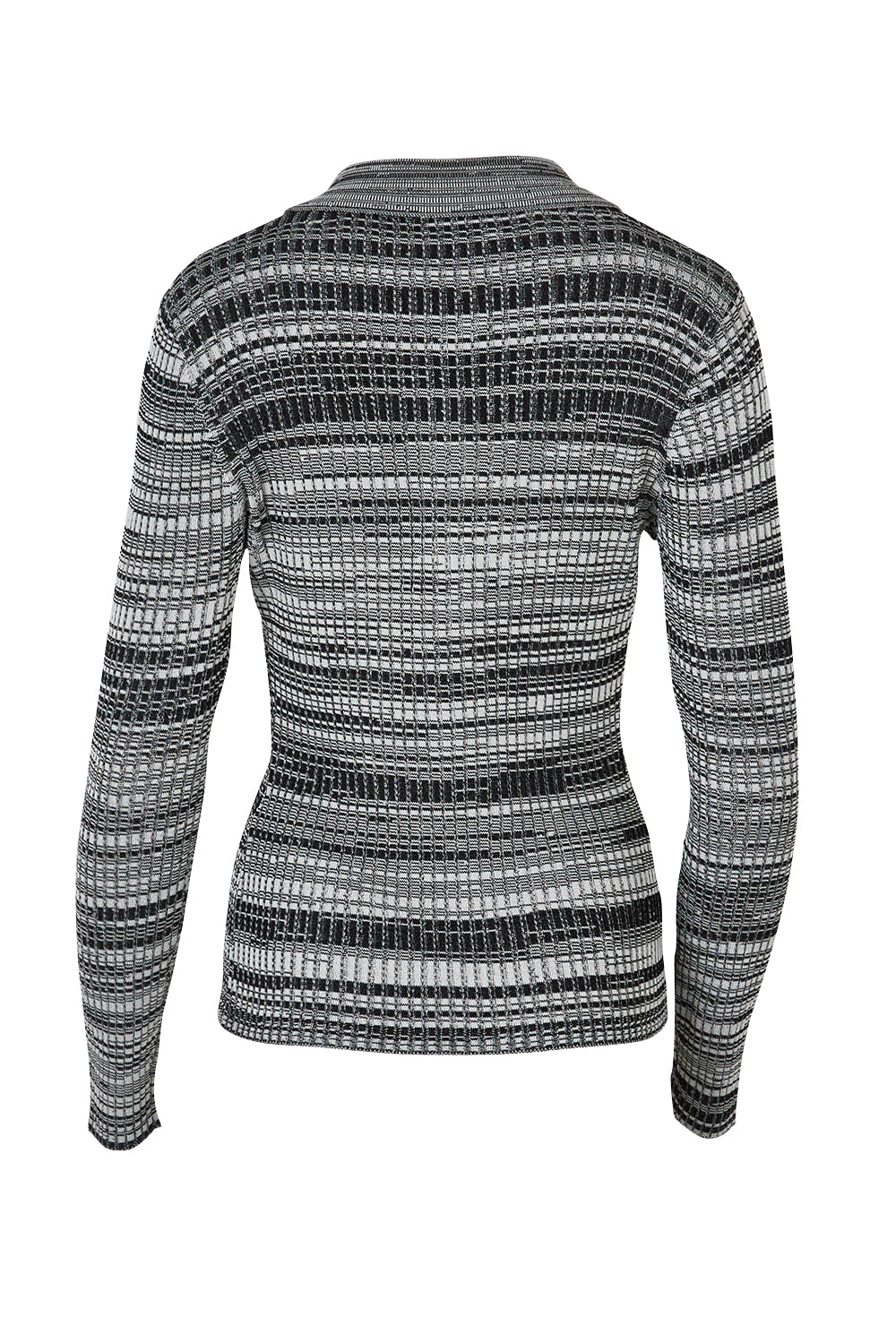 Product shot of the Space Jam Sweater in colour Blkivory (Black), from the back