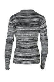 Product shot of the Space Jam Sweater in colour Blkivory (Black), from the back