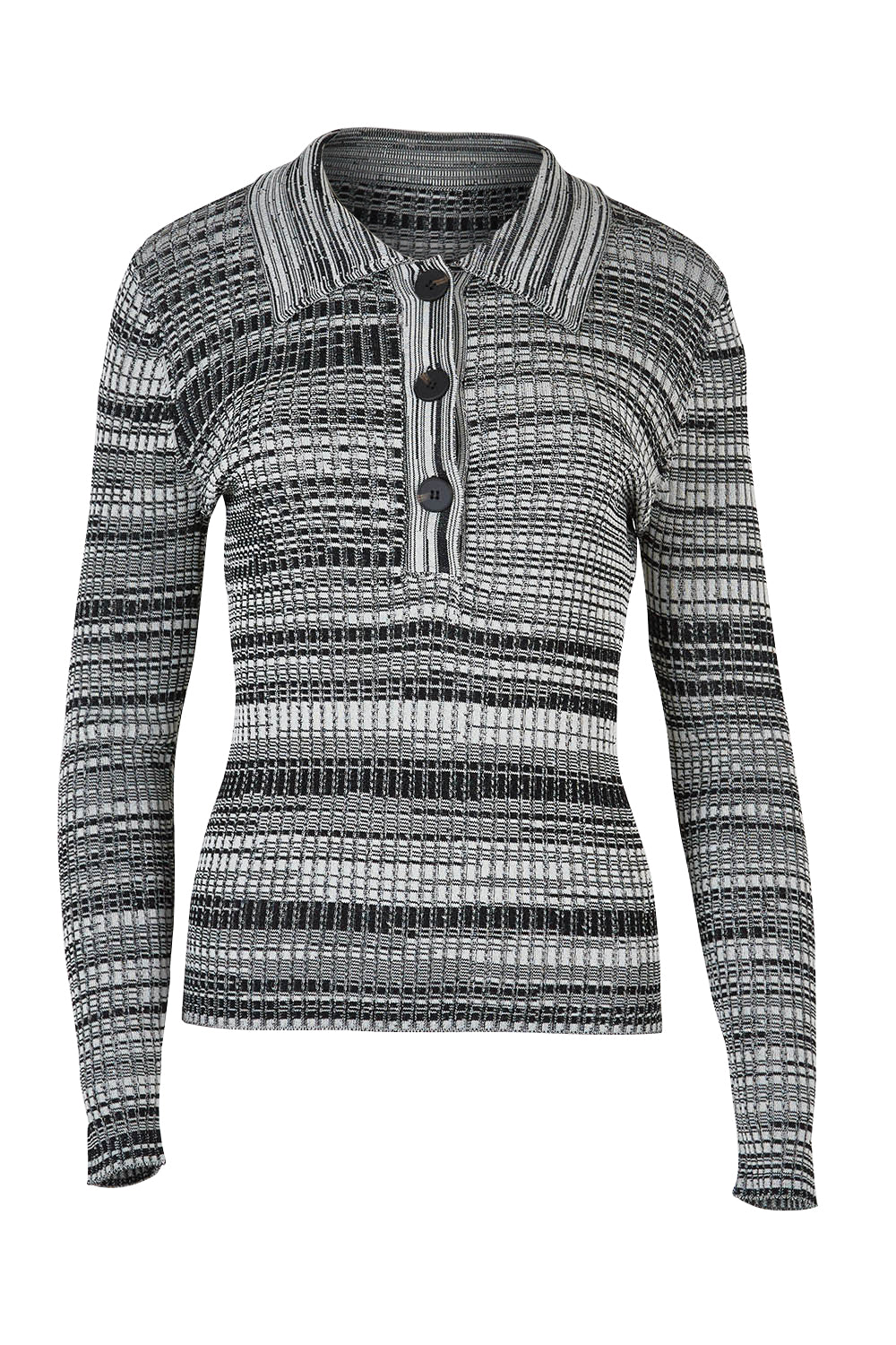 Product shot of the Space Jam Sweater in colour Blkivory (Black), from the front