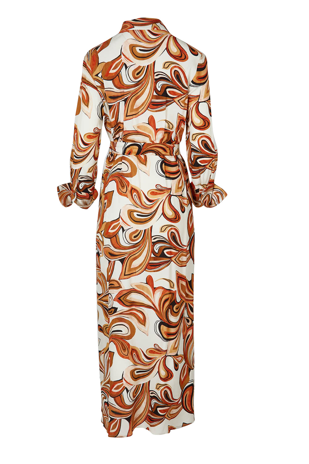 Product shot of the Centre Stage Dress in colour Boho, from the back