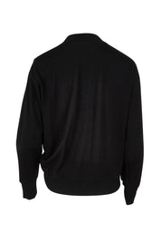 Product shot of the Merino Best Side Top in colour Black (Black), from the back