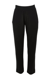 Product shot of the Merino Lazy Sunday Jogger in colour Black (Black), from the front