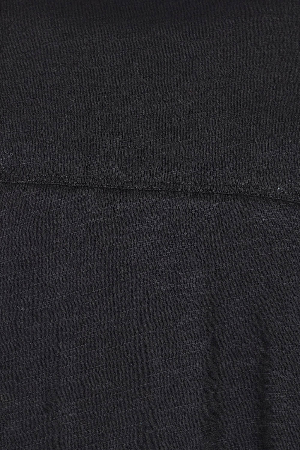 Product shot of the Sew It Seams Cotton Top in colour Black (Black), detail