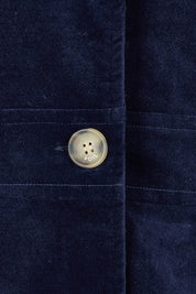 Product shot of the For The Rein colourCord Coat - Midnight (Blue), detail