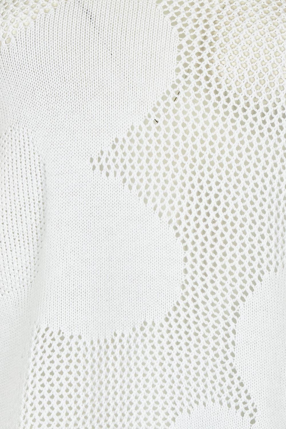 Product shot of the Make My Daisy Cotton Sweater in colour White (White), detail