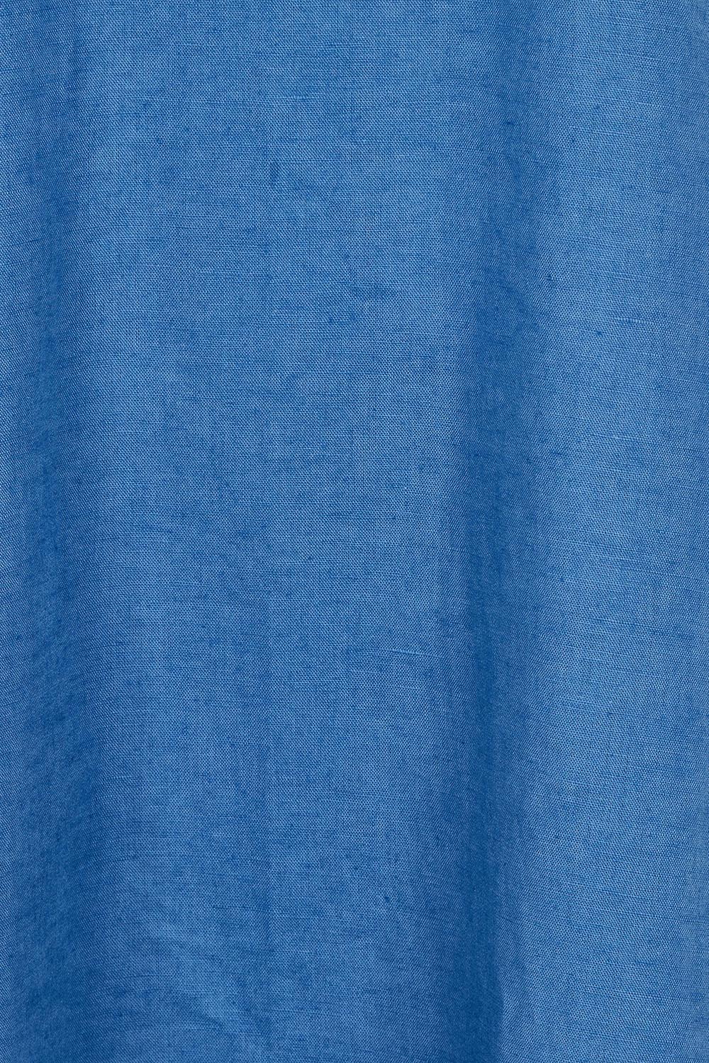 Product shot of the Cut Of Your Rib Dress in colour Savoyblue (Blue), detail